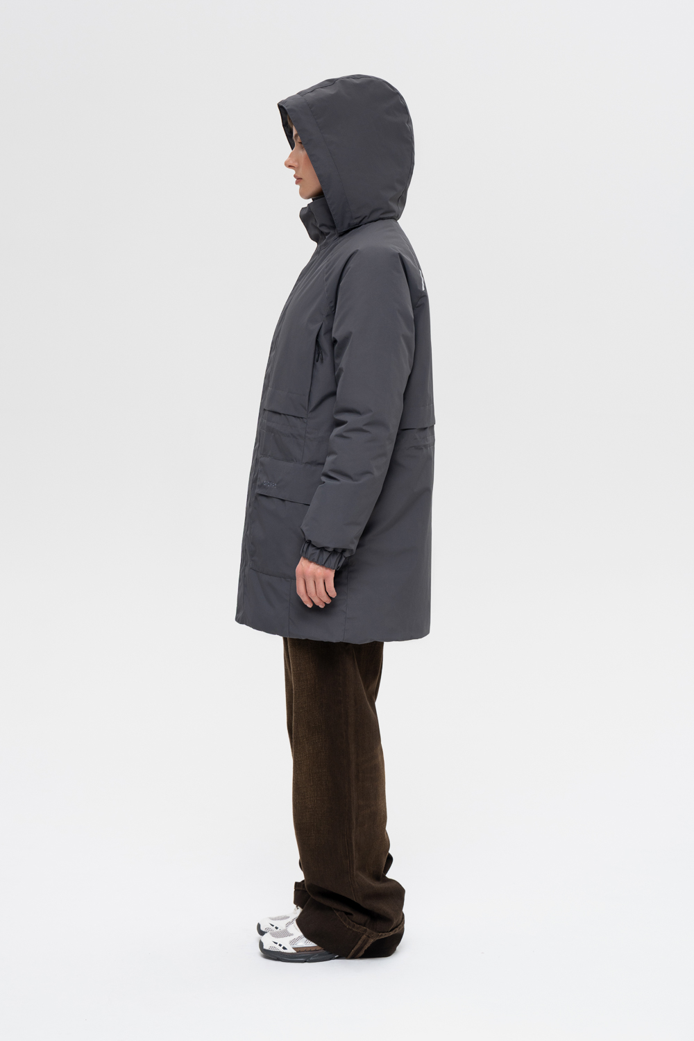 Light demi parka Graphite for women