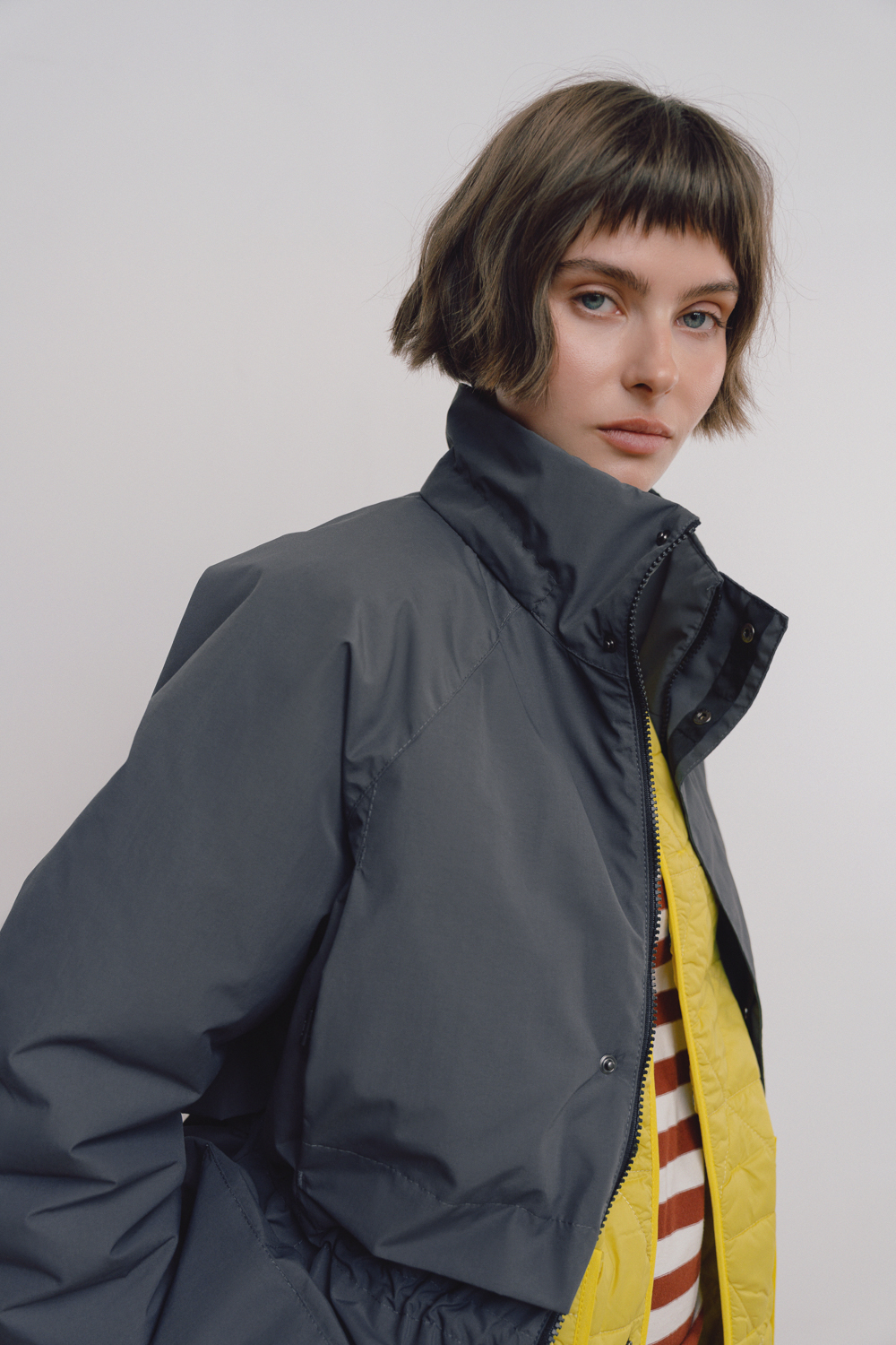 Light demi parka Graphite for women
